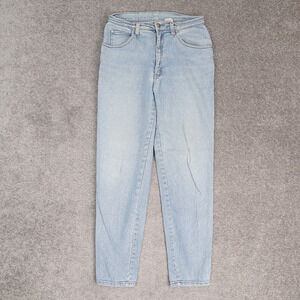 VTG Levi's Women 28x30 Slim Fit Tapered Leg Mom Light Wash Blue Denim Jeans